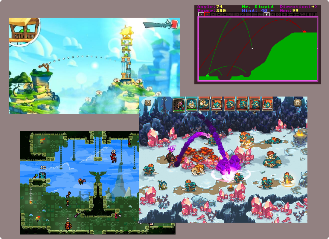 Example games with arc traversal